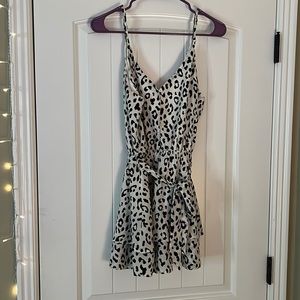 cheetah print romper/ dress